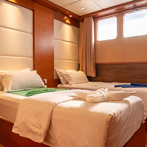 2 single bed room - lumira duplex - lumira cruises